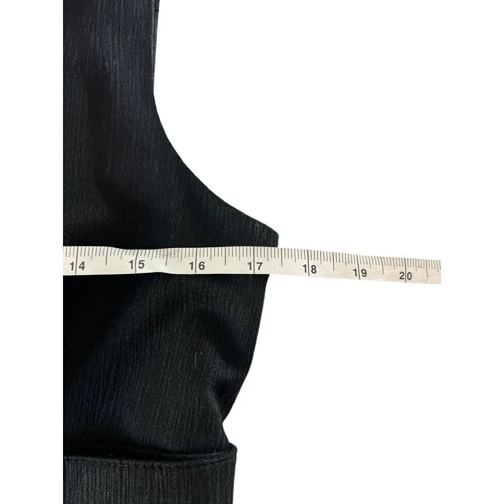 Kasper Women's Long Black Ruffle Bottom Dress - Picture 4 of 5